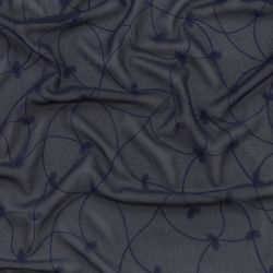 ΥΦΑΣΜΑ ΖΟΡΖΕΤΑ ΑΝΑΓΛΥΦΗ ΜΕ ΚΕΝΤΗΜΑ - ΜΠΛΕ ΣΚΟΥΡΟ