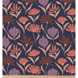 ΥΦΑΣΜΑ ΒΑΜΒΑΚΕΡΟ HALF PANAMA PREMIUM DIGITAL PRINT - ΝΥΧΤΕΡΙΝΟΣ ΚΗΠΟΣ