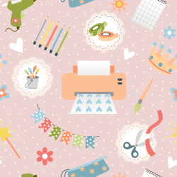 ΥΦΑΣΜΑ ΠΟΠΛΙΝΑ 100% ΒΑΜΒΑΚΙ DIGITAL PRINT - DIE CRAFTS 