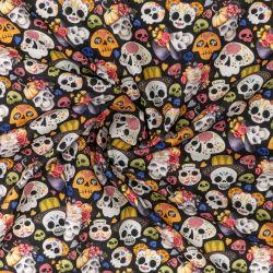 ΥΦΑΣΜΑ ΠΟΠΛΙΝΑ 100% ΒΑΜΒΑΚI (HALLOWEEN) - Ρετάλι 2.90μ.