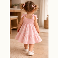 ΥΦΑΣΜΑ 100% ΒΑΜΒΑΚΕΡΗ ΠΟΠΛΙΝΑ ΝΗΜΑΤΟΒΑΜΜΕΝΗ ΔΙΠΛΗΣ ΟΨΗΣ - ΡΙΓΕ 2mm ΑΣΠΡΟ/ ΡΟΖ ΣΑΠΙΟ ΜΗΛΟ