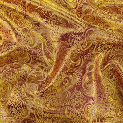 ΥΦΑΣΜΑ ΖΑΚΑΡ ΕΛΑΦΡΥ ΣΧΕΔΙΟ ΛΑΧΟΥΡ ΜΕ ΧΡΥΣΕΣ ΔΙΧΡΩΜΙΕΣ - ΜΩΒ