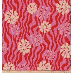 ΥΦΑΣΜΑ ΒΑΜΒΑΚΕΡΟ HALF PANAMA PREMIUM - RASBERRY CORAL